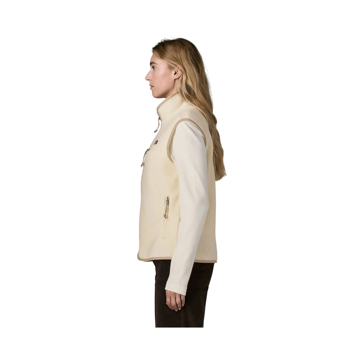 Patagonia Vestes & surchemises W's Retro Pile Vest beige – vue 4
