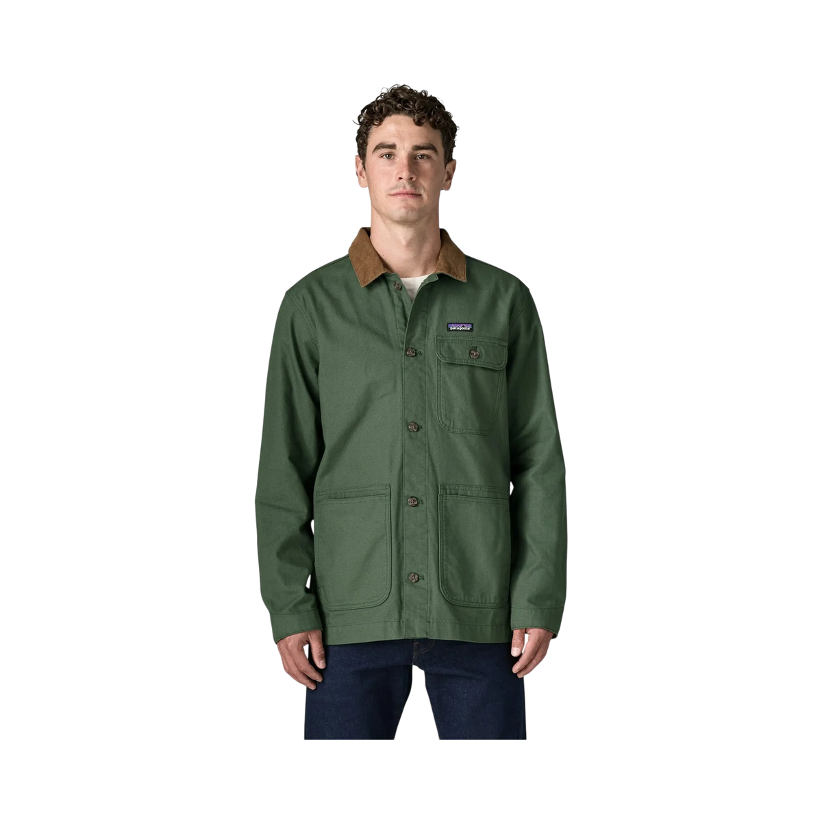 Patagonia Point Reyes men's green canvas jacket - view 2
