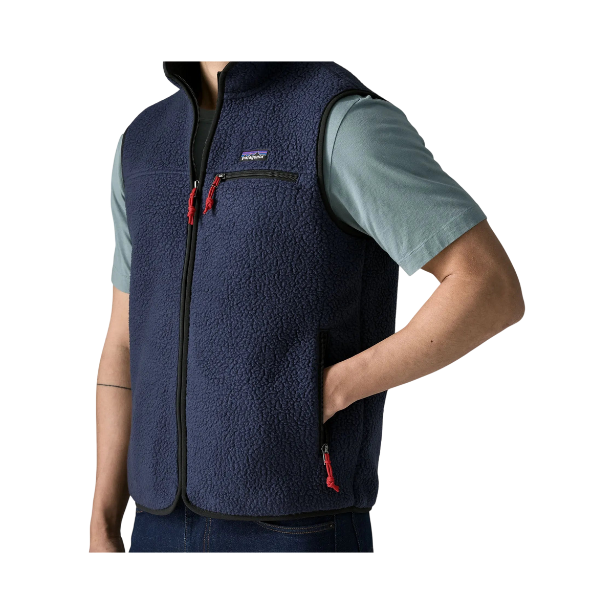 Patagonia - Jackets & coveralls - M's Retro Pile Vest blue Patagonia Purpose Trust