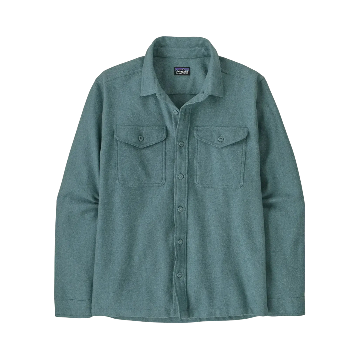 Chemise en flanelle bleue Surfshop - Shapers Club House Patagonia avec deux poches poitrine et col classique