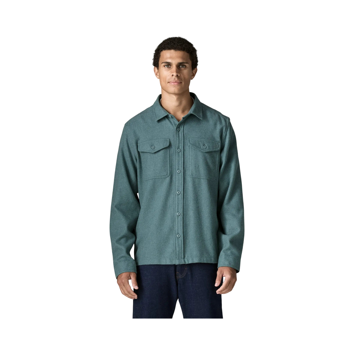 Men's Patagonia Fjord blue flannel shirt - view 2