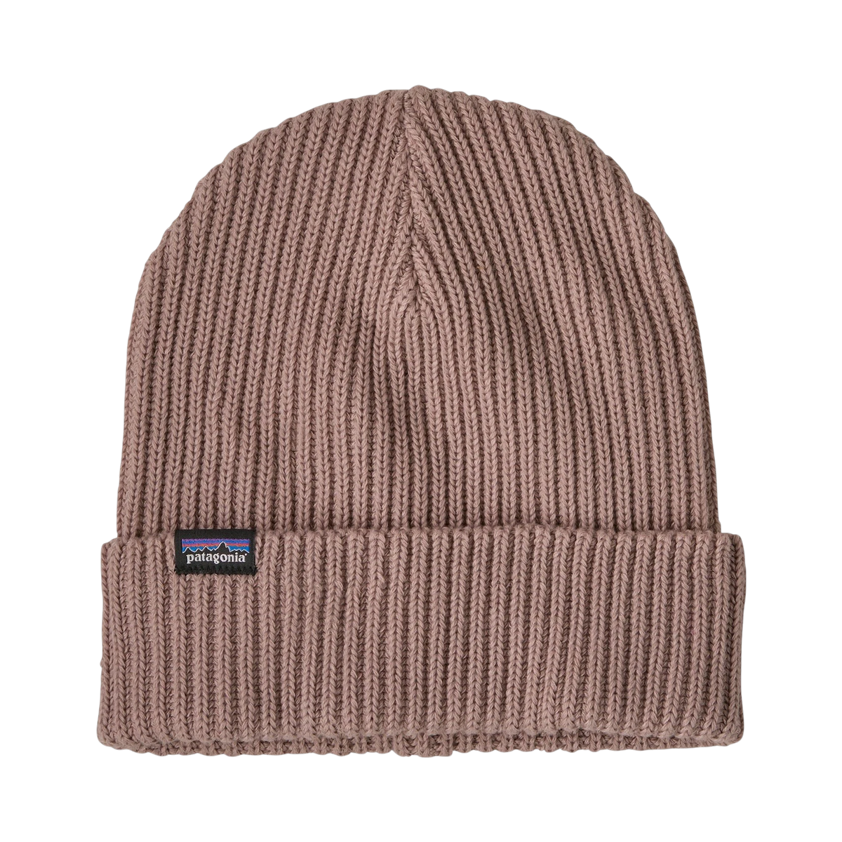 Patagonia Fisherman Rolled Beanie in purple from Surfshop - Shapers Club House made of soft ribbed mesh