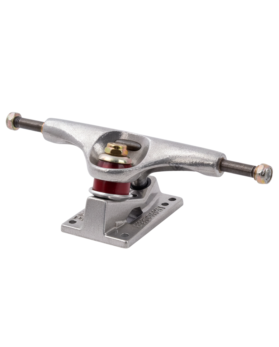 Truck de skateboard Surfshop - Shapers Club House Venture 129mm en aluminium gris avec gommes rouges