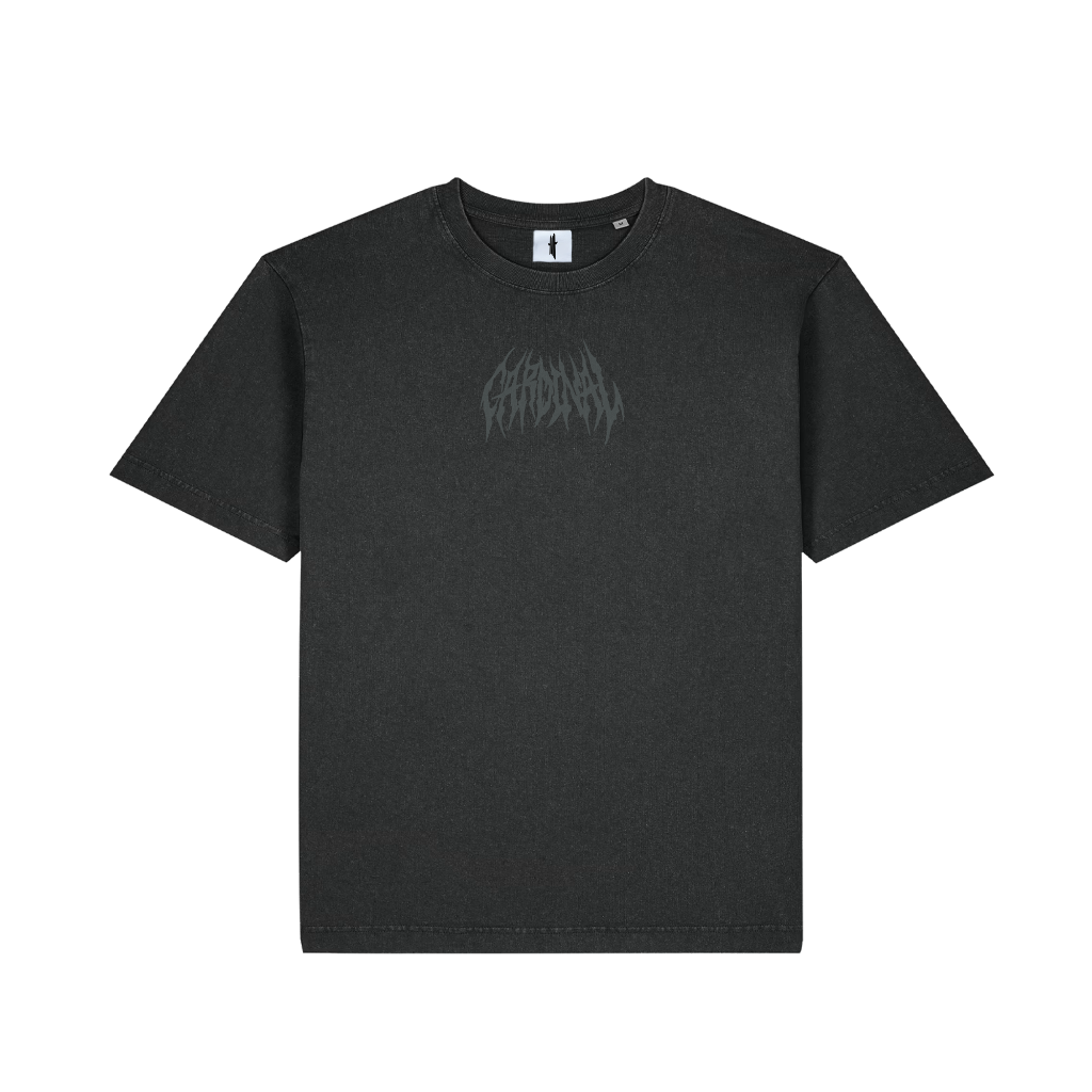 Cardinal - T-Shirt Oversize - Hardcore logo - Noir - Face avant
