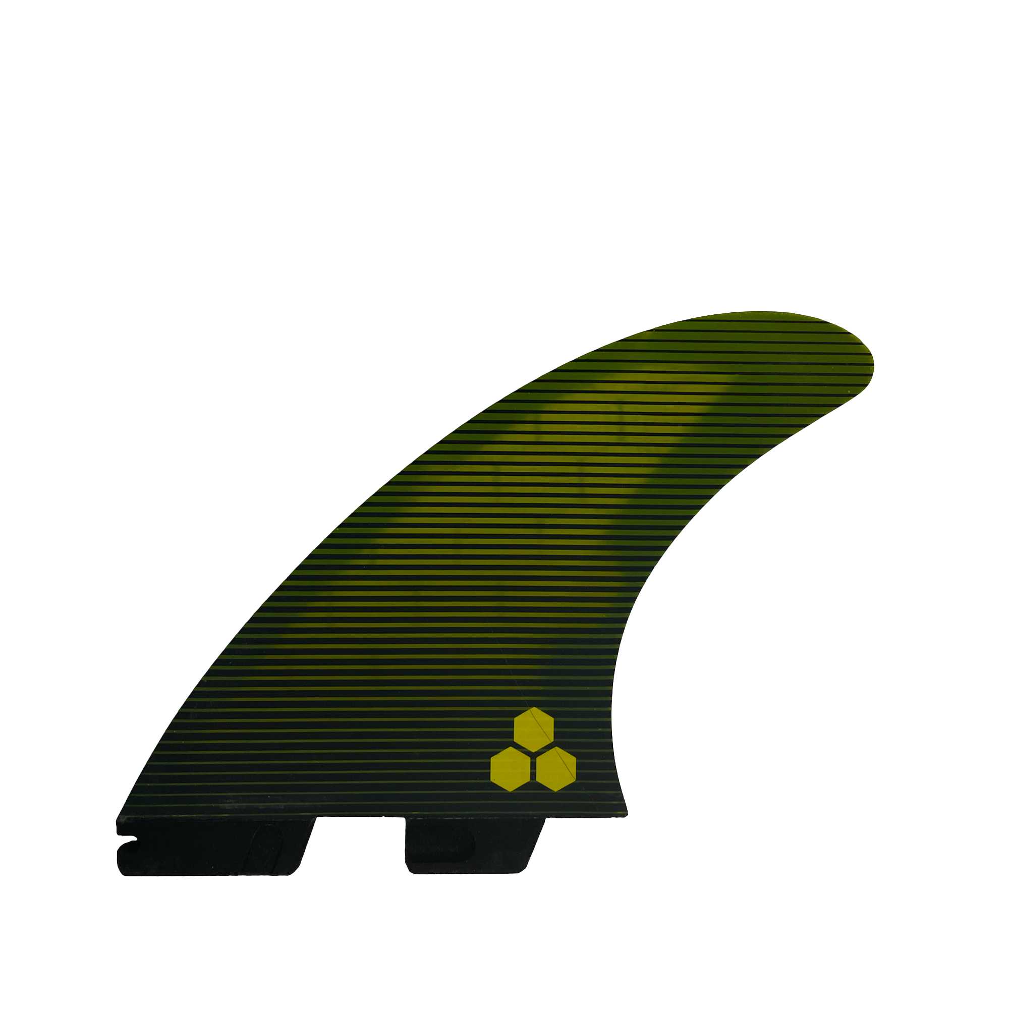 Ailerons Thruster FCS Ⅱ - Carver Shapers series (Al Merrick) PC Performance Core - Large - Jaune