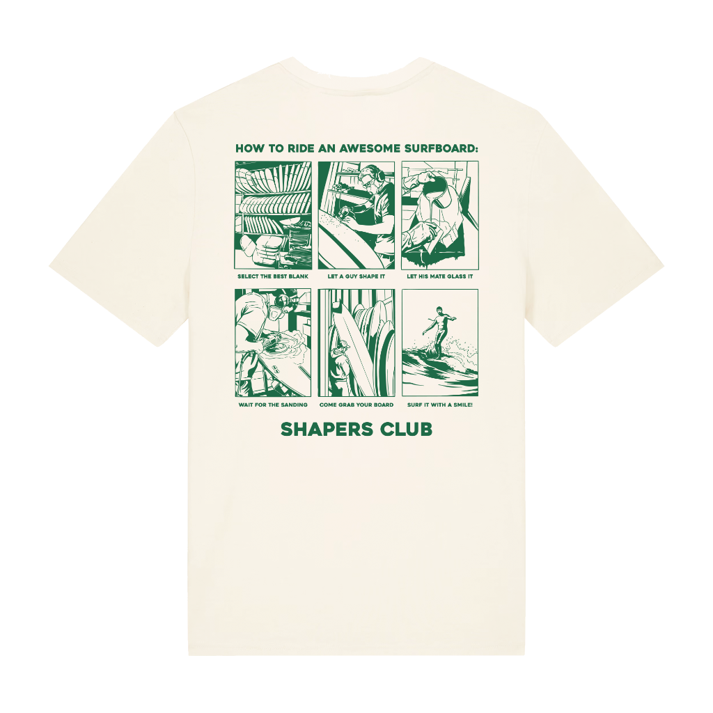 Shapers Club - T-Shirt Regular - Board's life - Beige - Face arrière