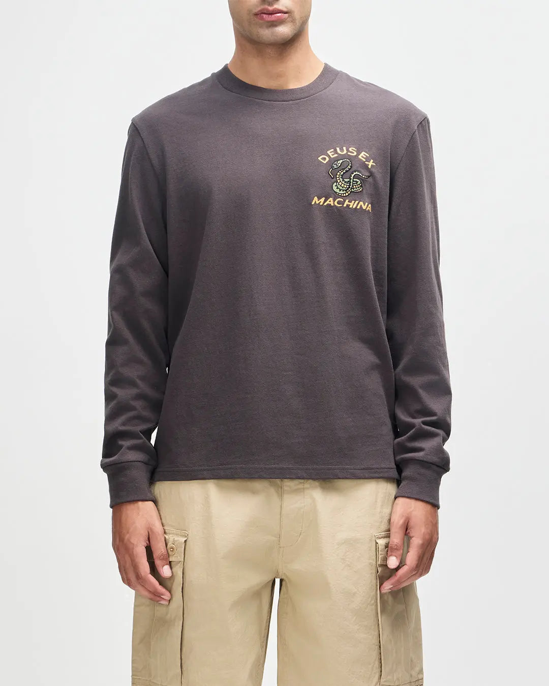 Deus Ex Machina - T-shirts manches longues - Danger noodle ls tee gris