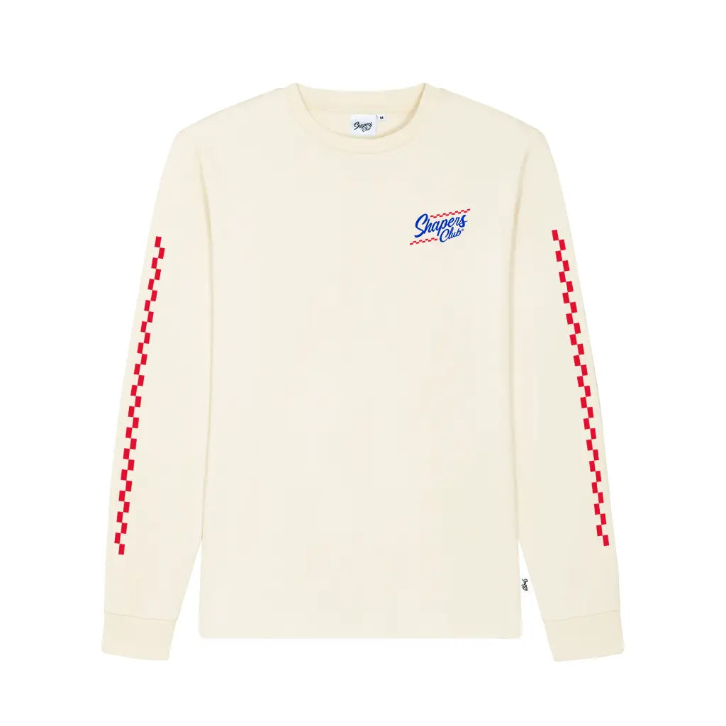 Shapers Club - T-Shirt Longsleeve - Chevy 2 - Beige - Face avant