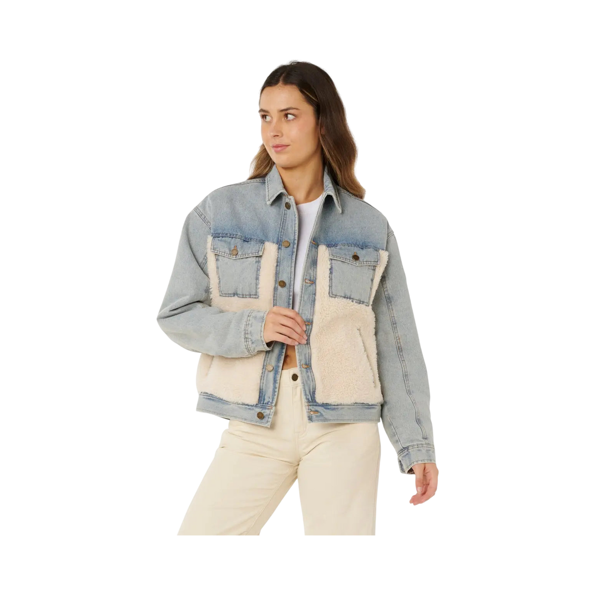 Rip Curl - Cruisin Sherpa Denim Jacket M / EU 42 / US 32