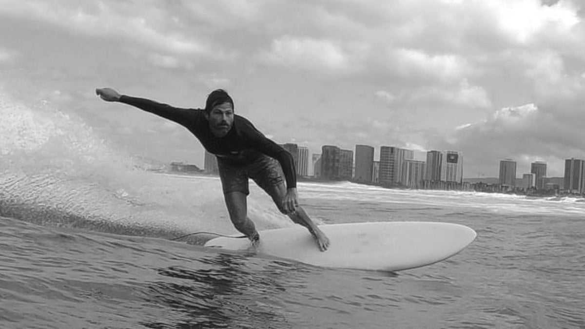 Longboard Pinder en action
