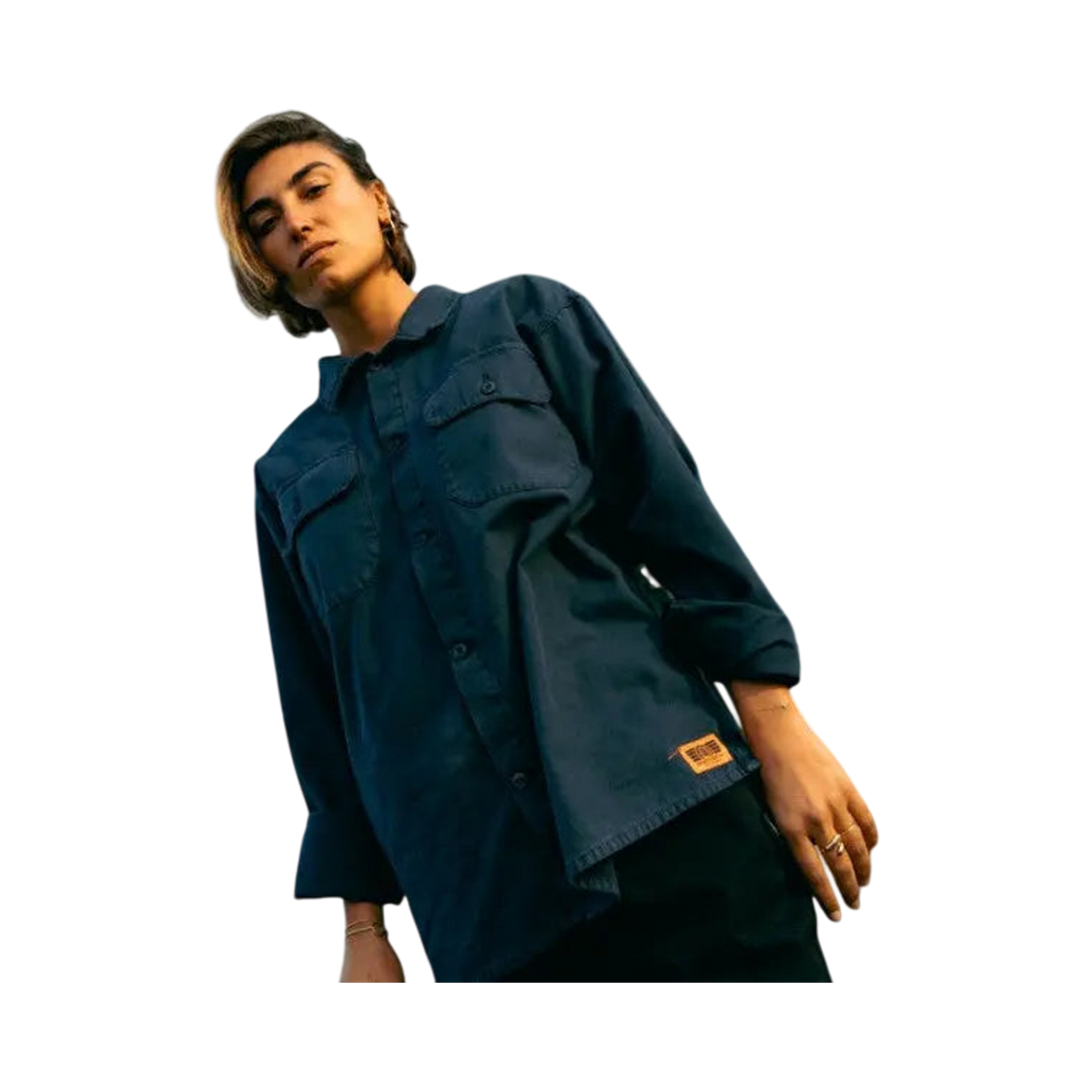 JONSEN - OVER SHIRT - GAELLE NAVY M