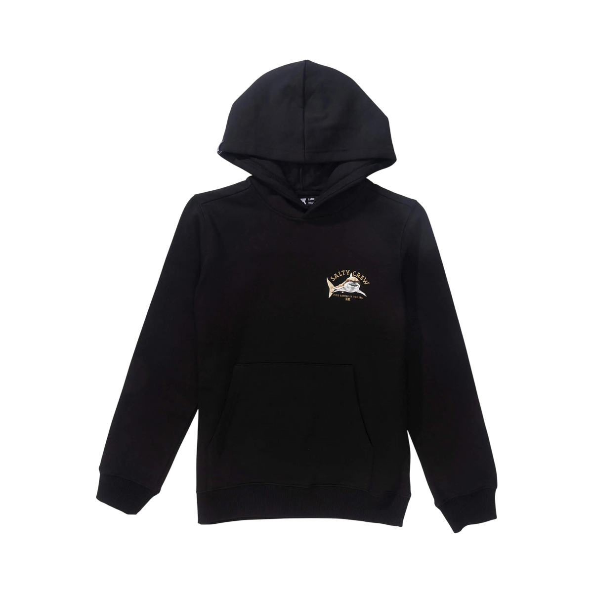 SALTY CREW - HOODED SWEAT - LURKING BLACK 10