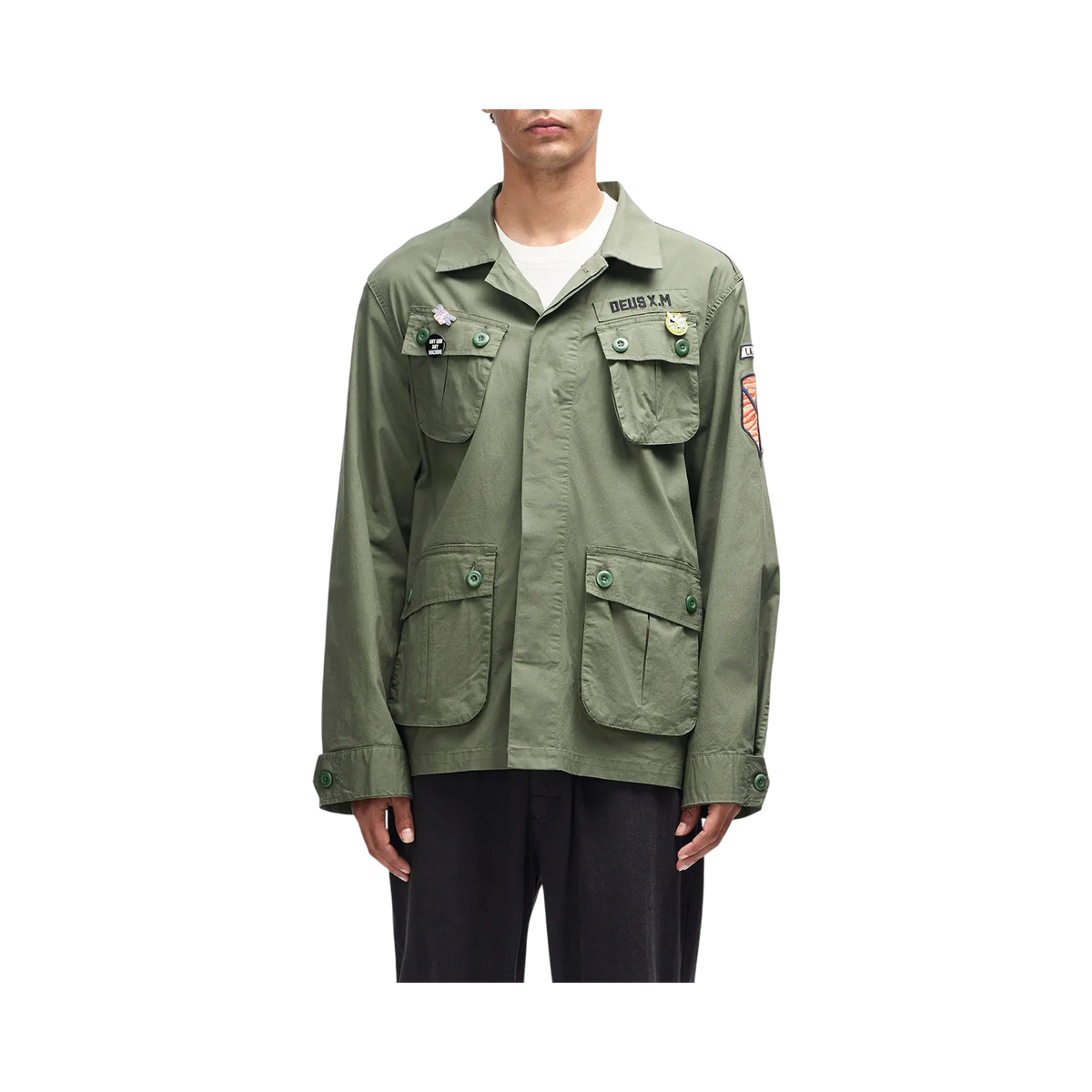 Deus Ex Machina - Vest - Power overshirt green