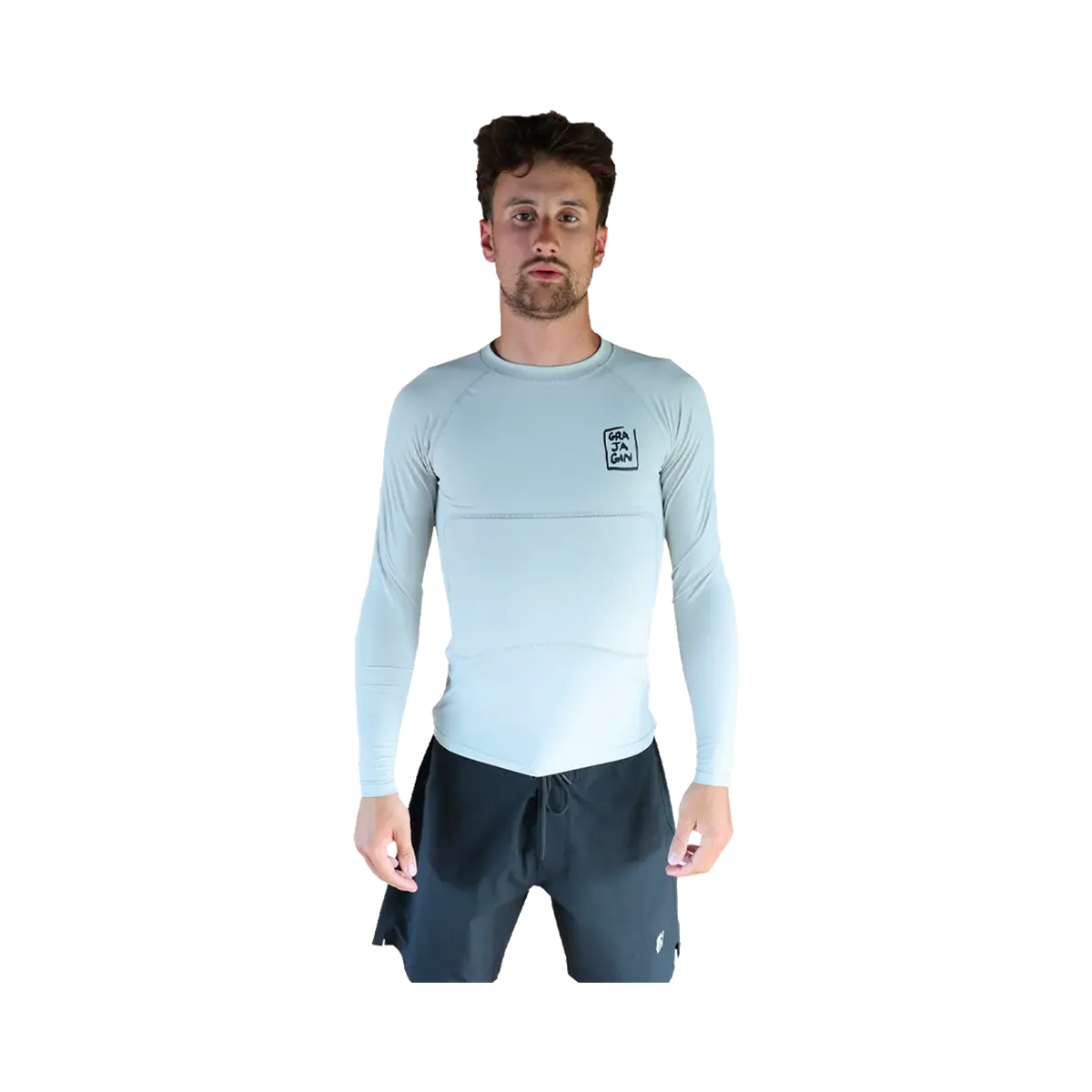 Grajagan - Men's vests & tops - Long sleeve grey Surf Lounge