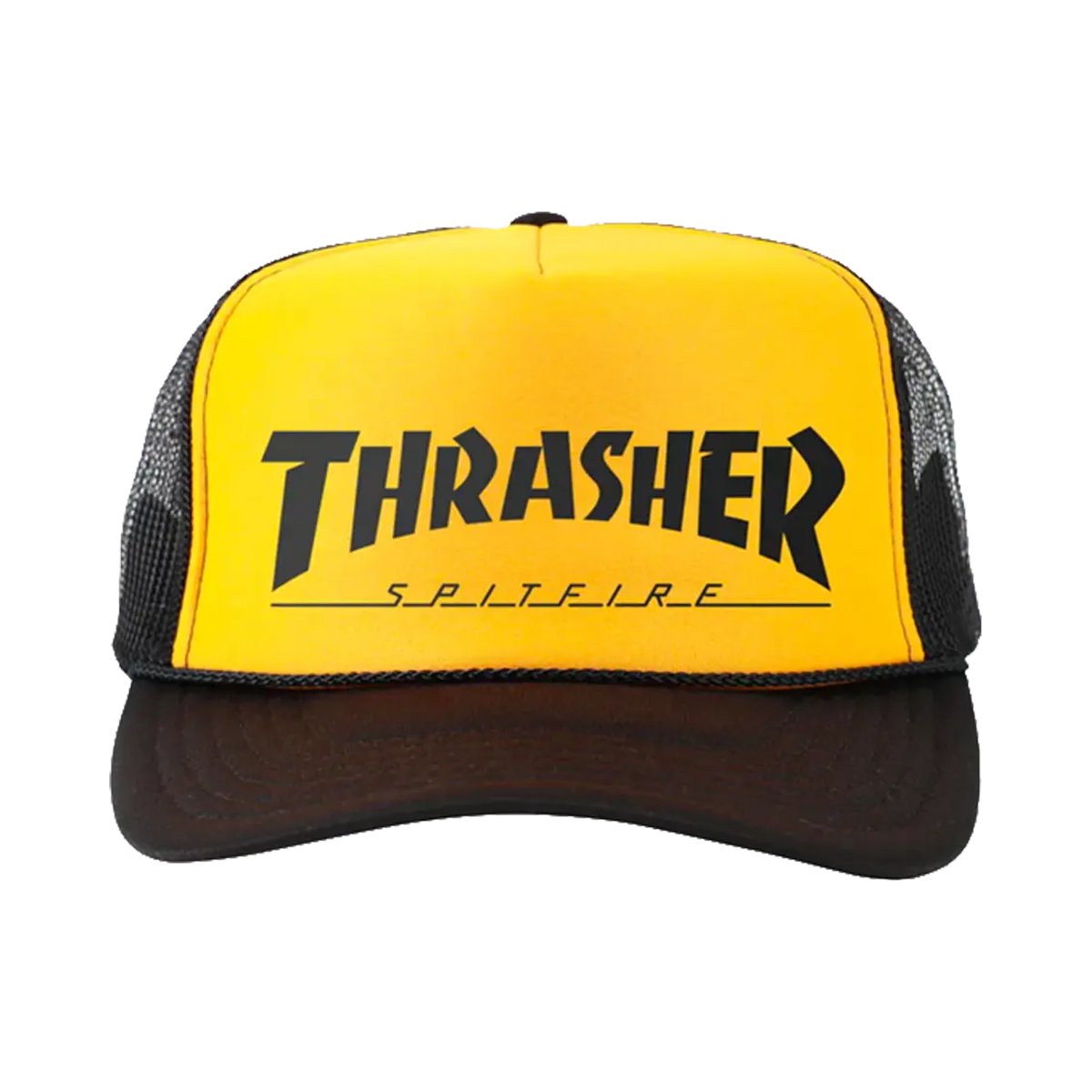 Thrasher - Casquettes - Spitfire Trucker noir gold noir V7 distribution