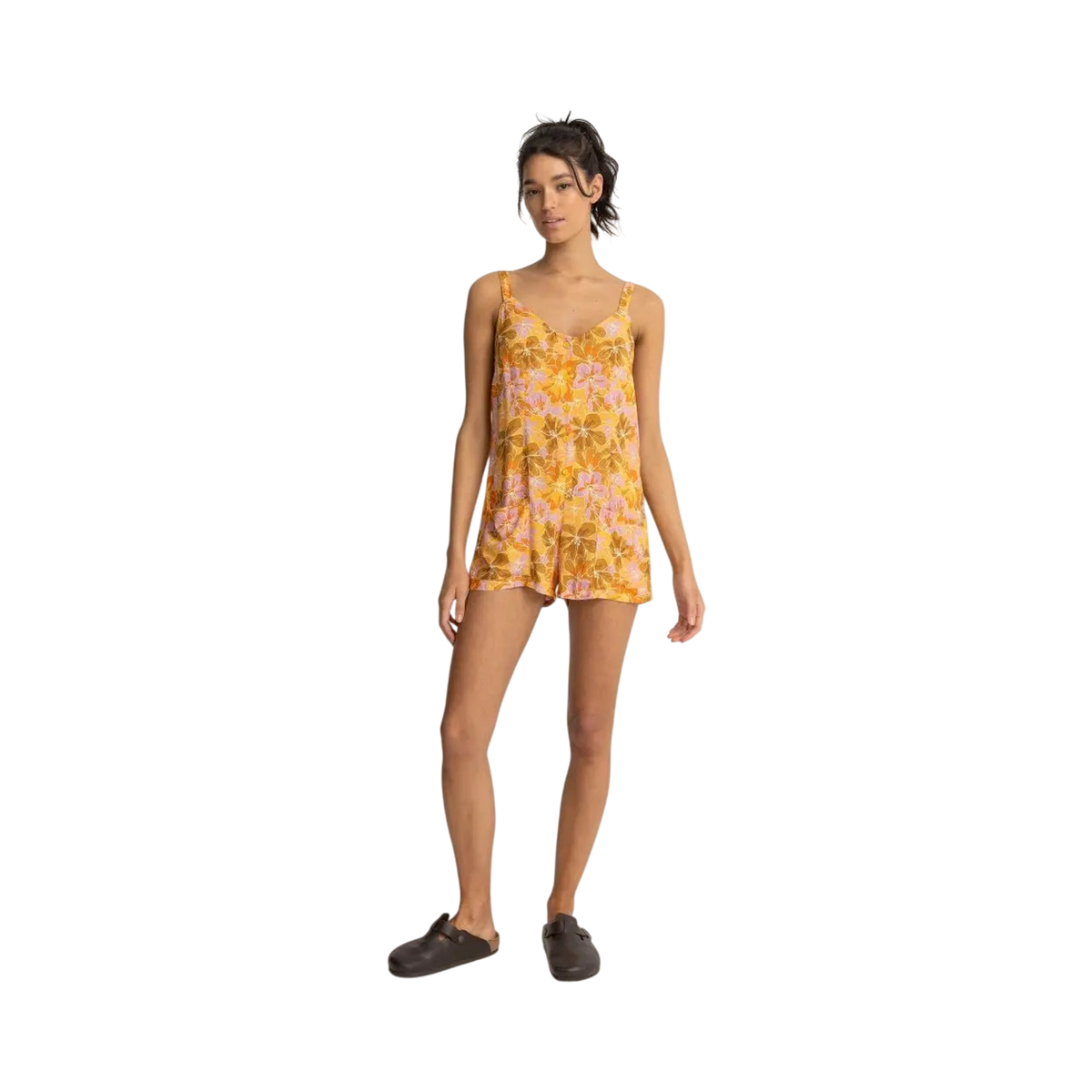MAHANA FLORAL PLAYSUIT M / US 28 / EU 38 YELLOW - photo 1