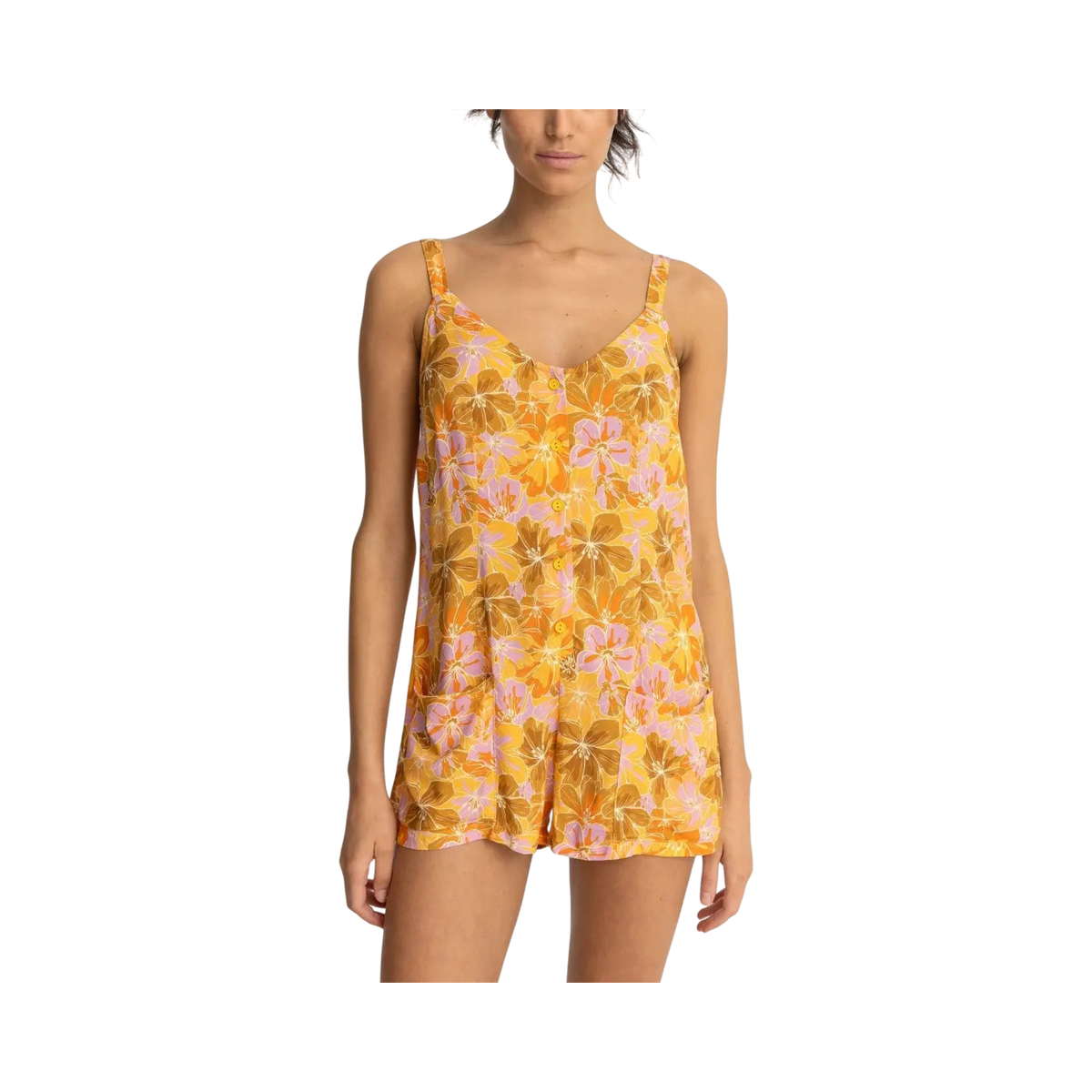 MAHANA FLORAL PLAYSUIT M / US 28 / EU 38 YELLOW - photo 2