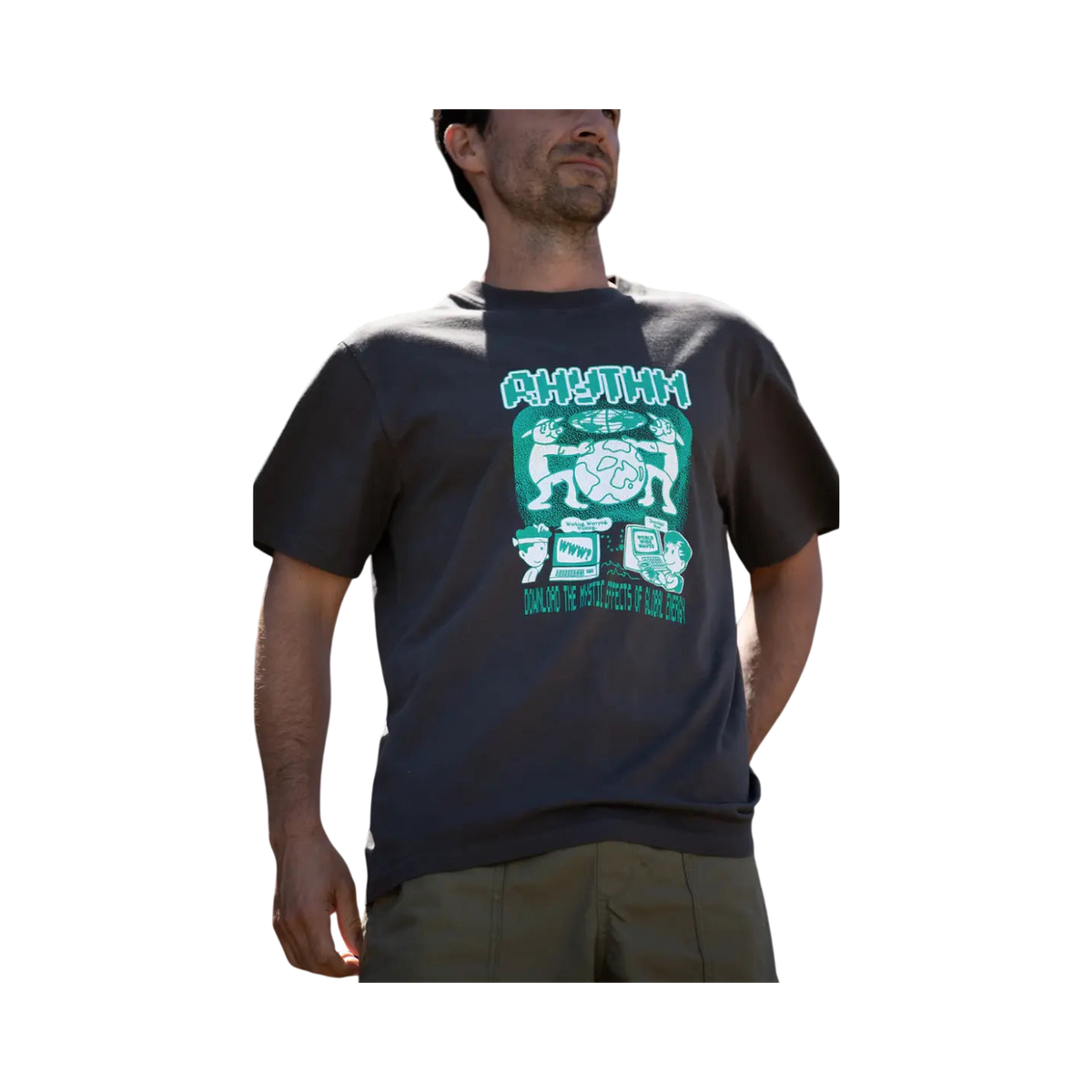 RHYTHM TEE SS MYSTIC EFFECT FALL WINTER 2024 Black L / EU 43 - 44 / US 33 - 34 - photo 2
