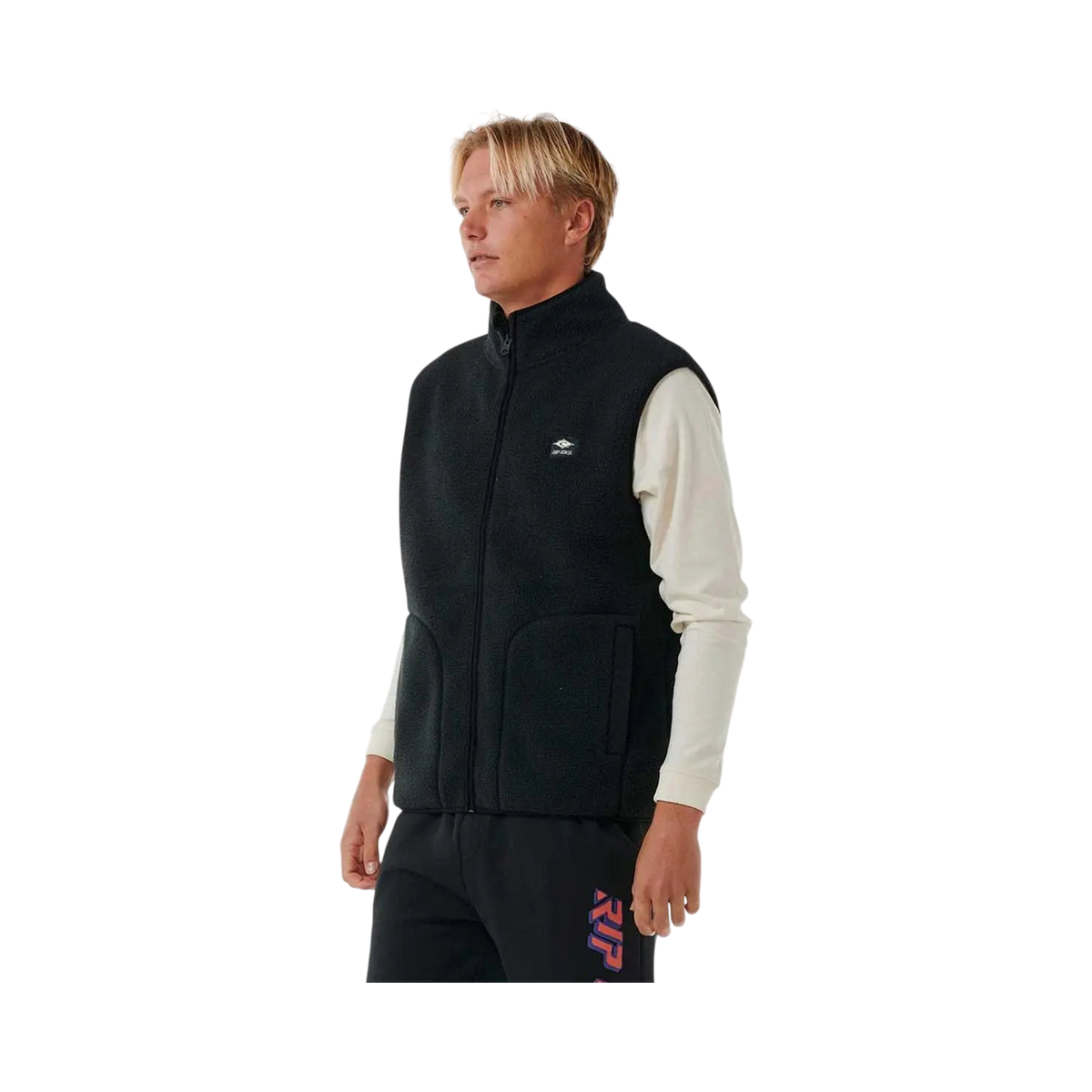 RIP CURL QUEST POLAR VEST FALL WINTER 2024 NOIR M / UE 42 / US 32 - photo 2