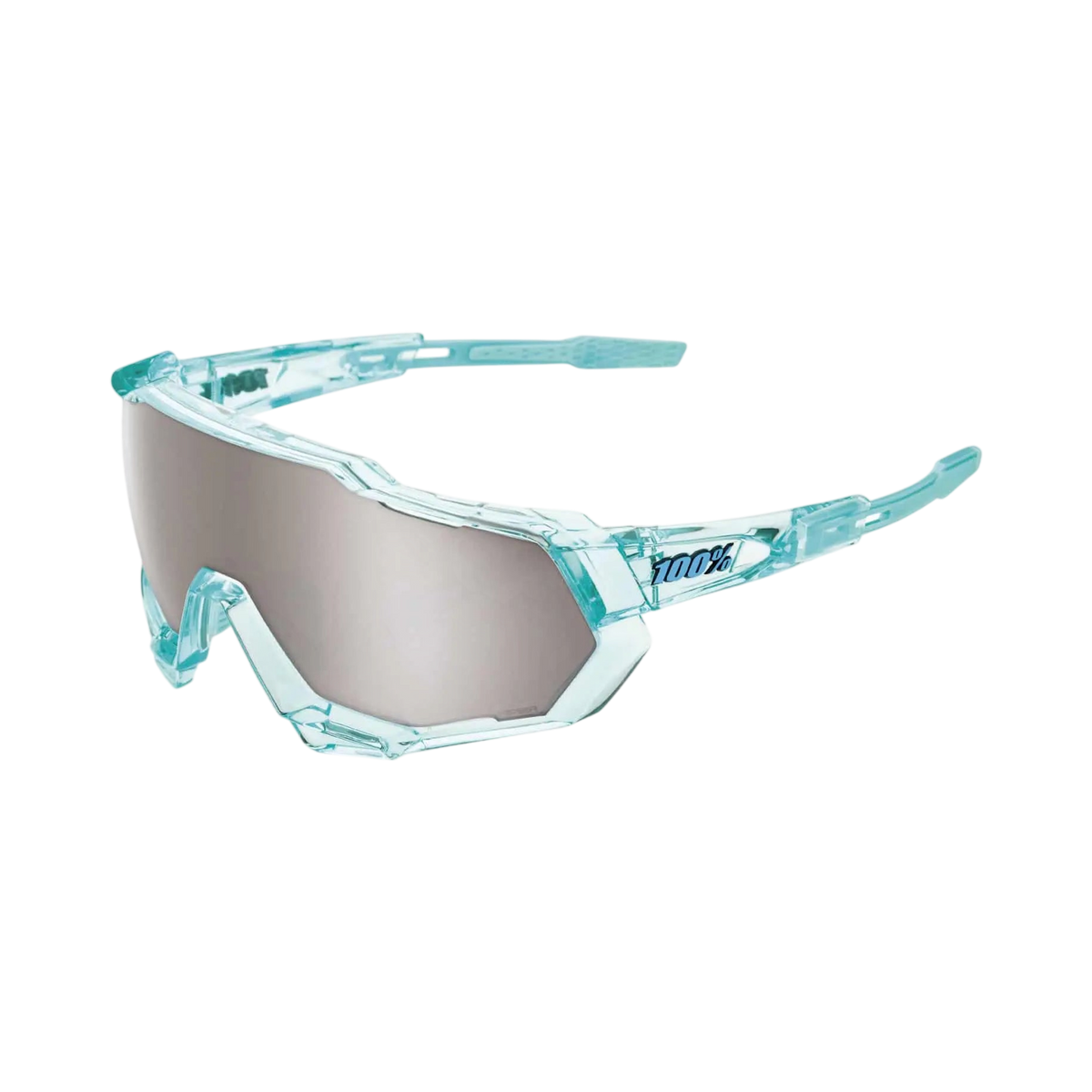 SPEEDTRAP POLISHED TRANSLUCENT MINT HIPER SILVER MIRROR LENS - photo 1
