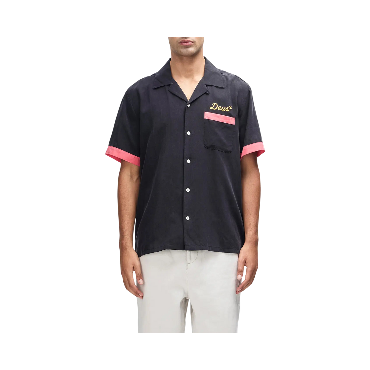 Deus Ex Machina - Chemises manches courtes - Hisssterical bowling shirt noir - photo 2
