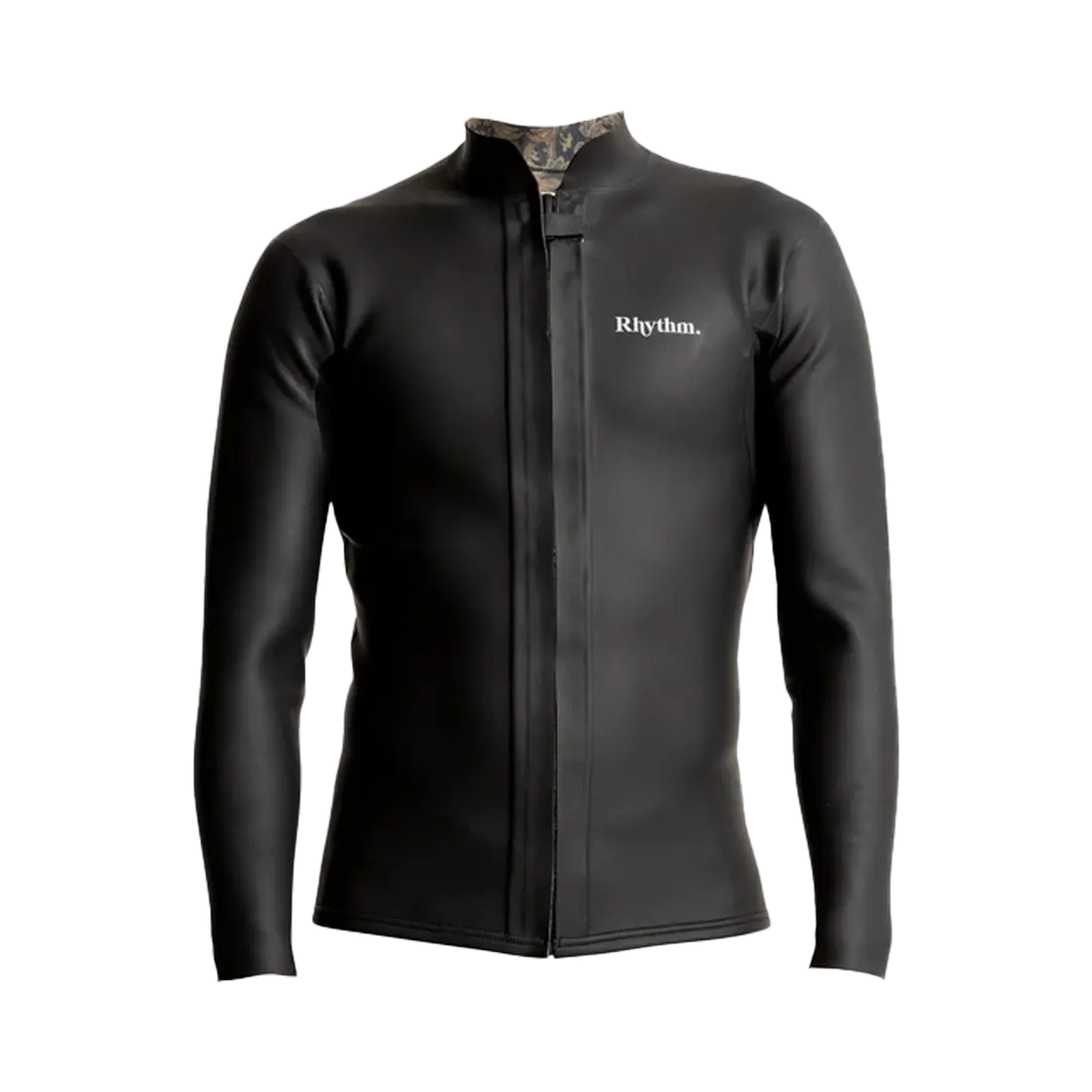 Rhythm - Top néoprène homme - Classic veste retro front zip noir Surfshop - Shapers Club House