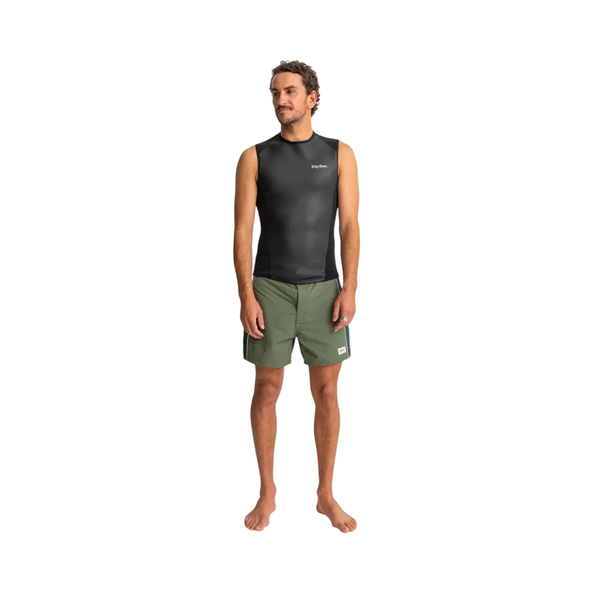 Rhythm - Men's top neoprene without sleeve - Classic 2mm black jacket Surfshop - Shapers Club House
