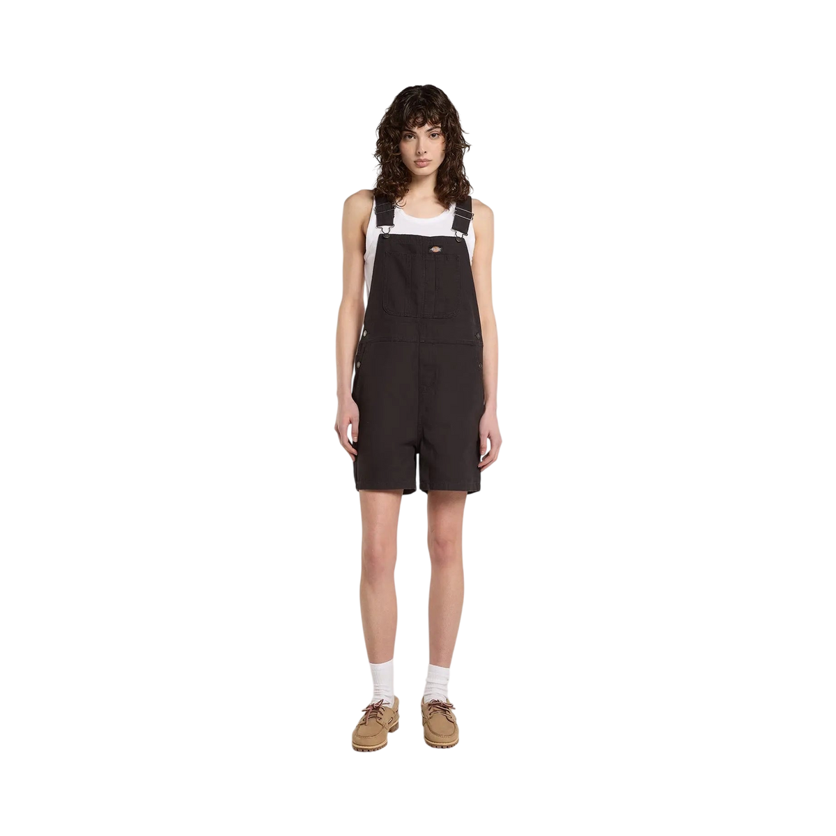 Dickies - Women - Combinations / Combishorts - Lw canvas short bib w - Black - photo 1