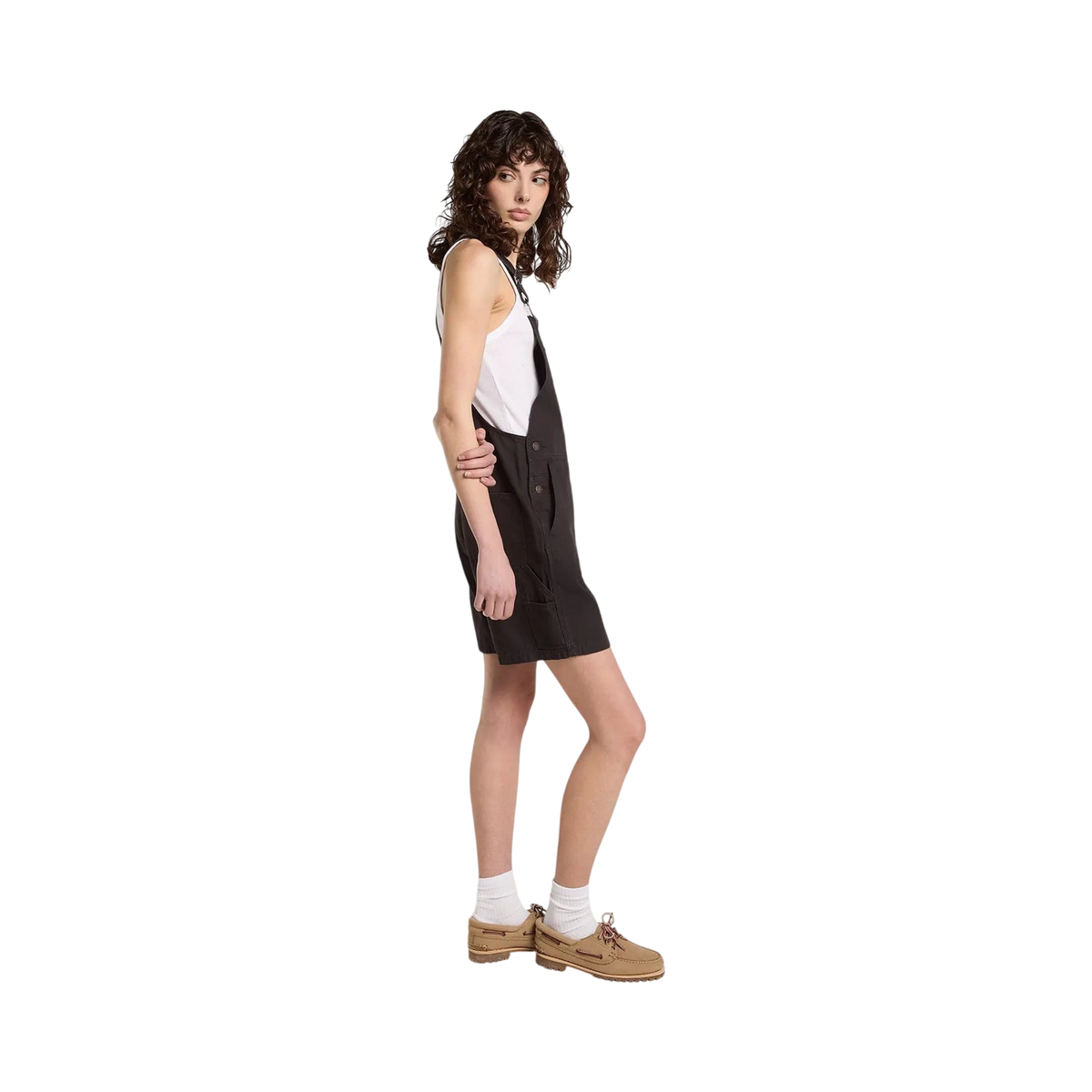 Dickies - Women - Combinations / Combishorts - Lw canvas short bib w - Black - photo 3