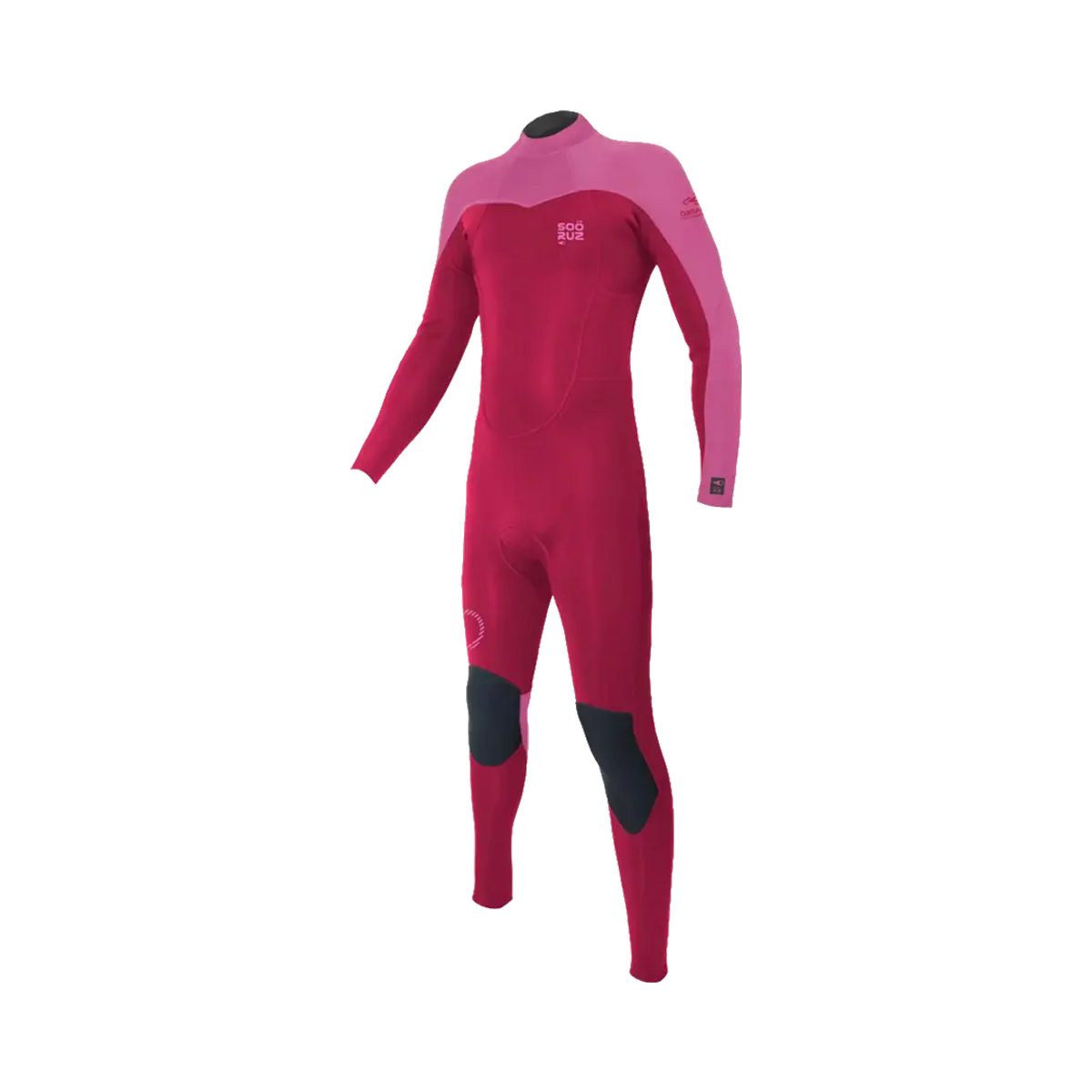 Soöruz - Combinaison intégrale - Fly + back zip 4/3 mm rose Gemm SAS