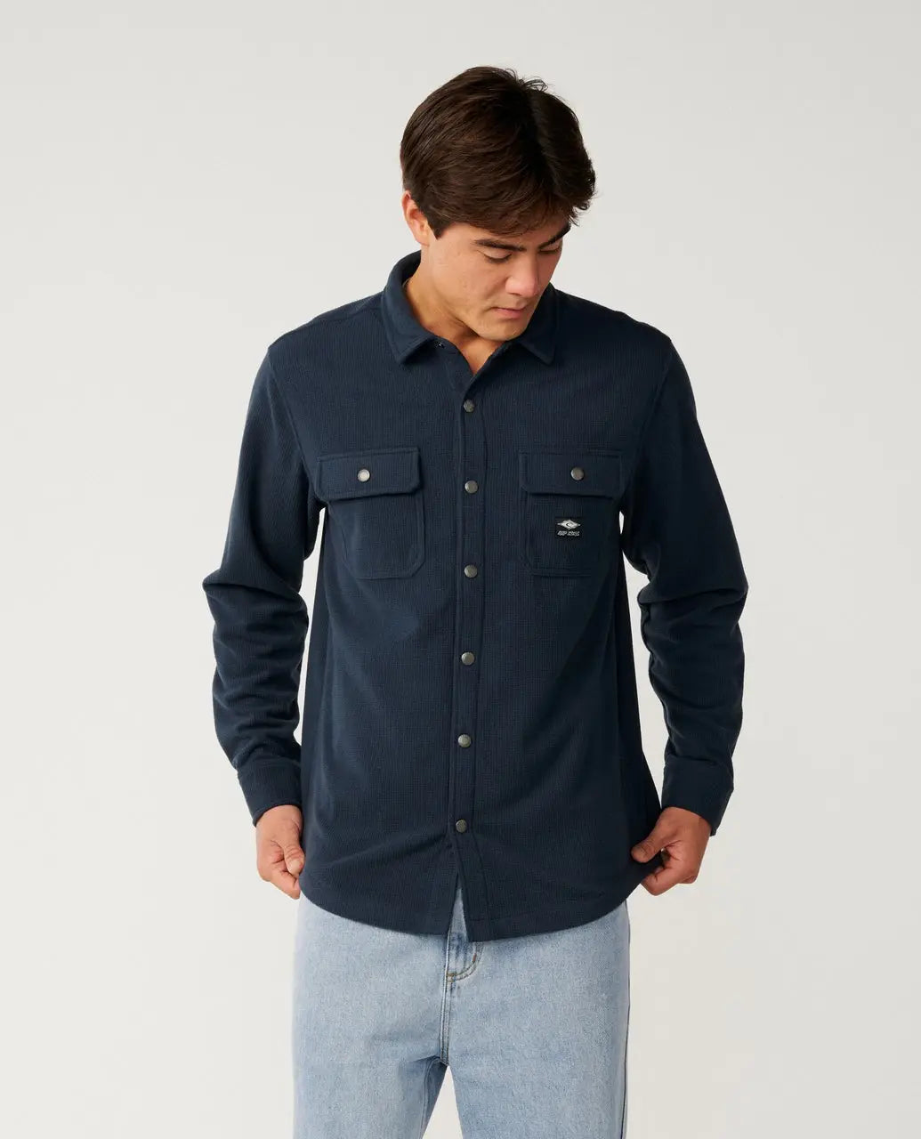 Rip curl - Chemises - Sessions Polar Fleece Shirt bleu