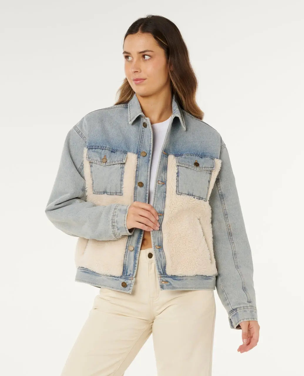Rip Curl - Cruisin Sherpa Denim Jacket M / UE 42 / US 32