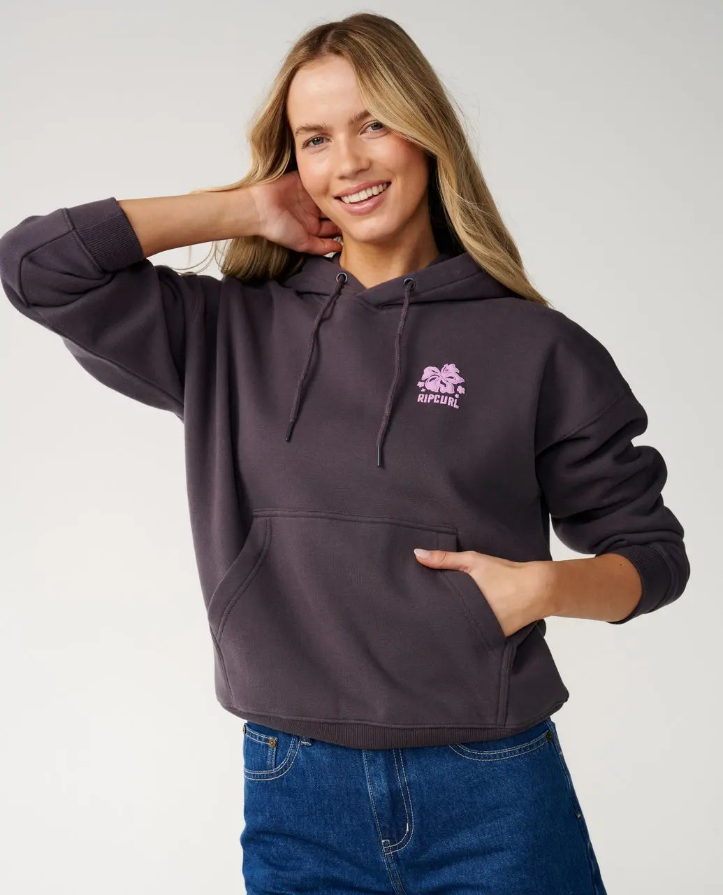 Rip curl - Sweats & hoodies - Surf Puff Relaxed Hood P/P gris