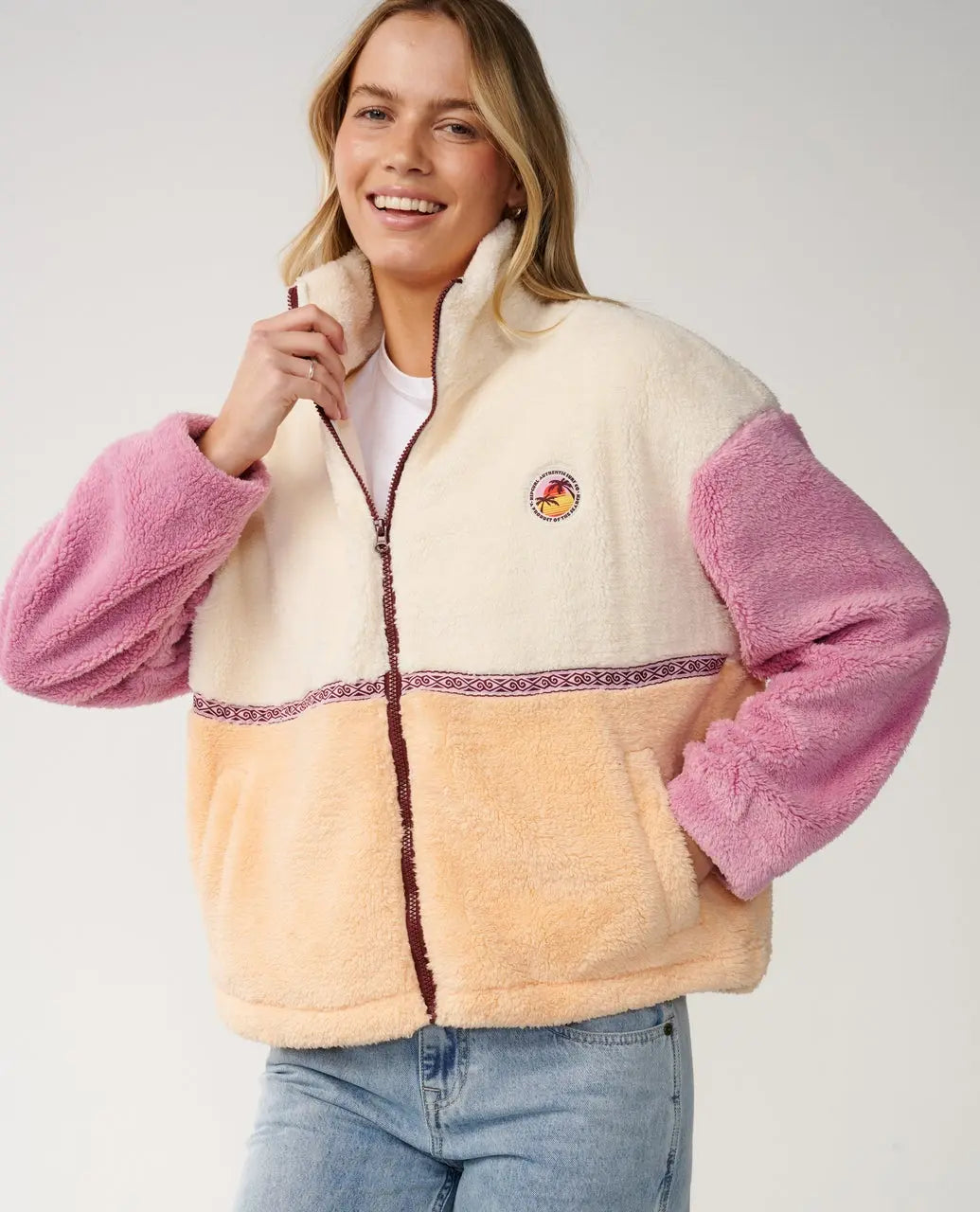 Rip curl - Sweats & hoodies - Surf Revival Heritage Zt Polar beige