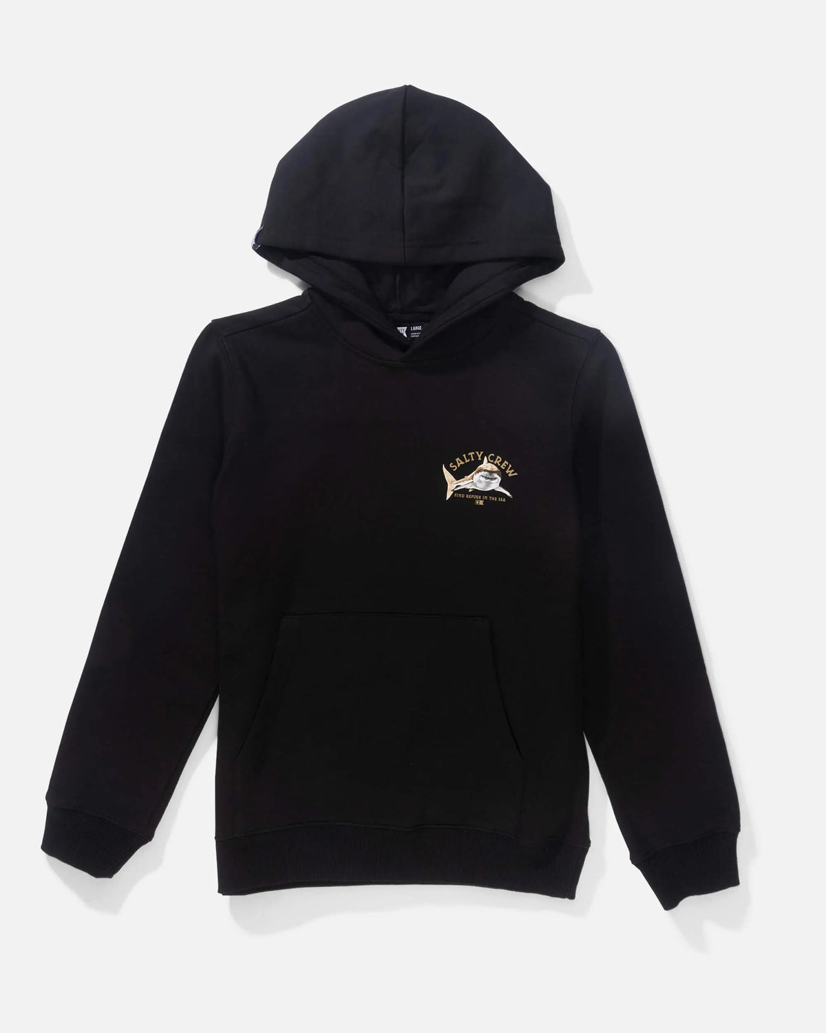 SALTY CREW - HOODED SWEAT - LURKING BLACK 10