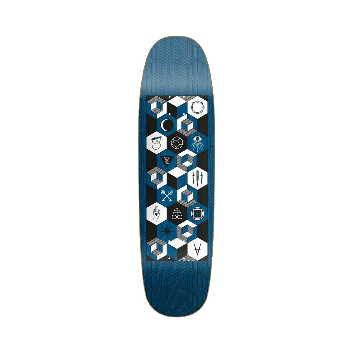 Antiz – Skateboard deck – Mystic 2 blue pool shape Iron distribution
