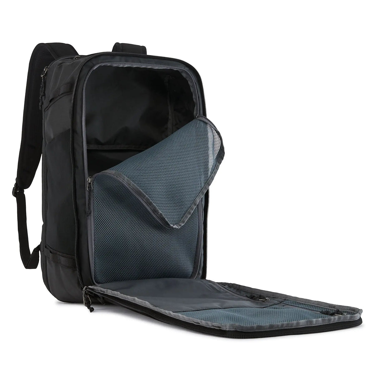 Sac à dos noir Patagonia Black Hole Mini MLC de Surfshop - Shapers Club House avec compartiments intérieurs en filet