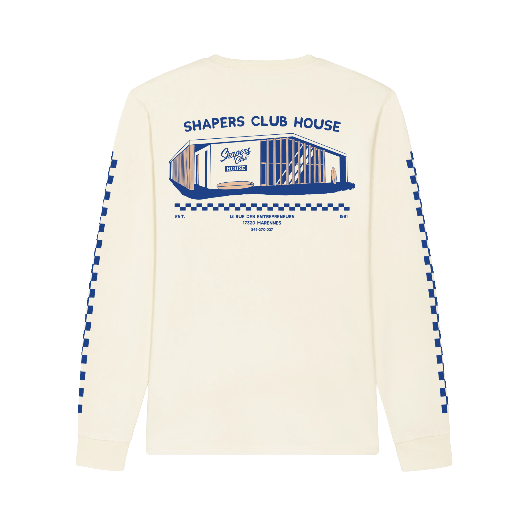 Shapers club - T-shirt manches-longues - The house beige