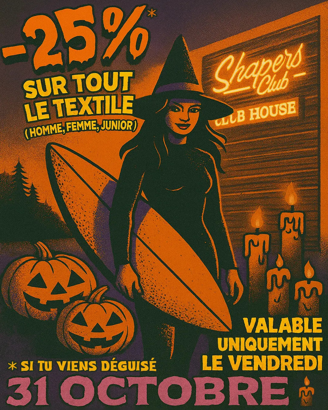 HALLOWEEN -25%  aujourd'hui !