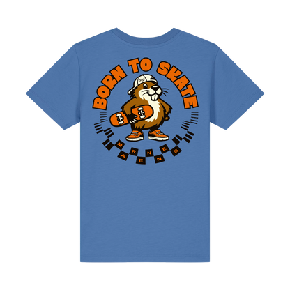 Shapers Club - T-Shirt Kids - Born to skate - Bleu - Face arrière