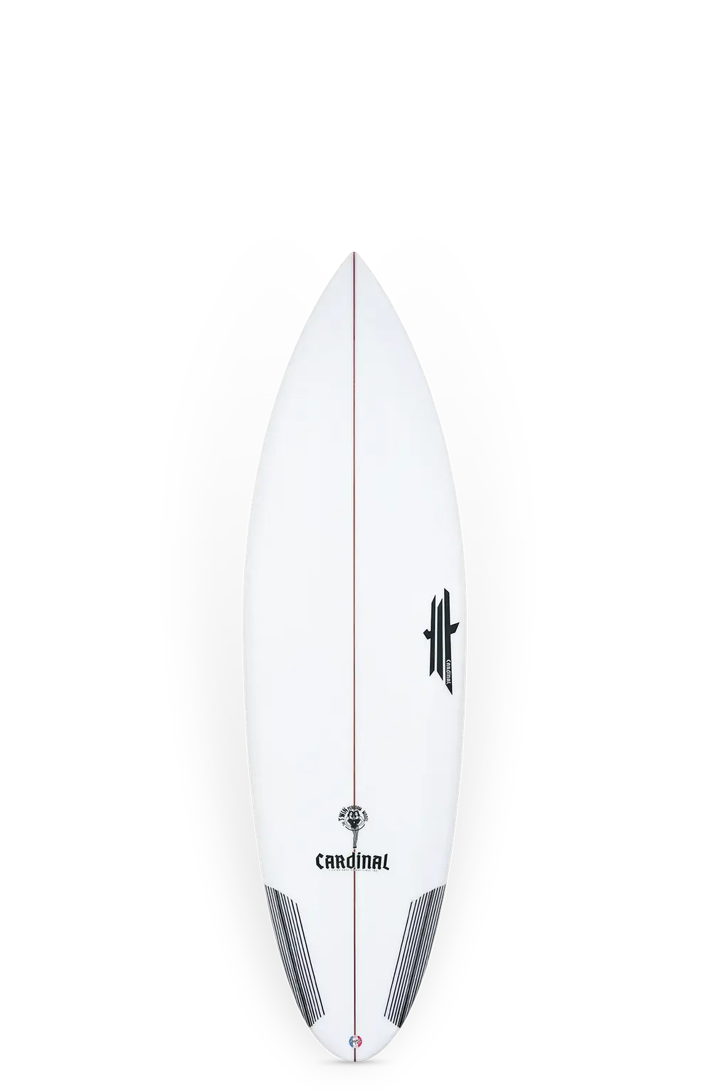 Cardinal Surfboards — Twin perf round pin channel — 5'11" - photo 1