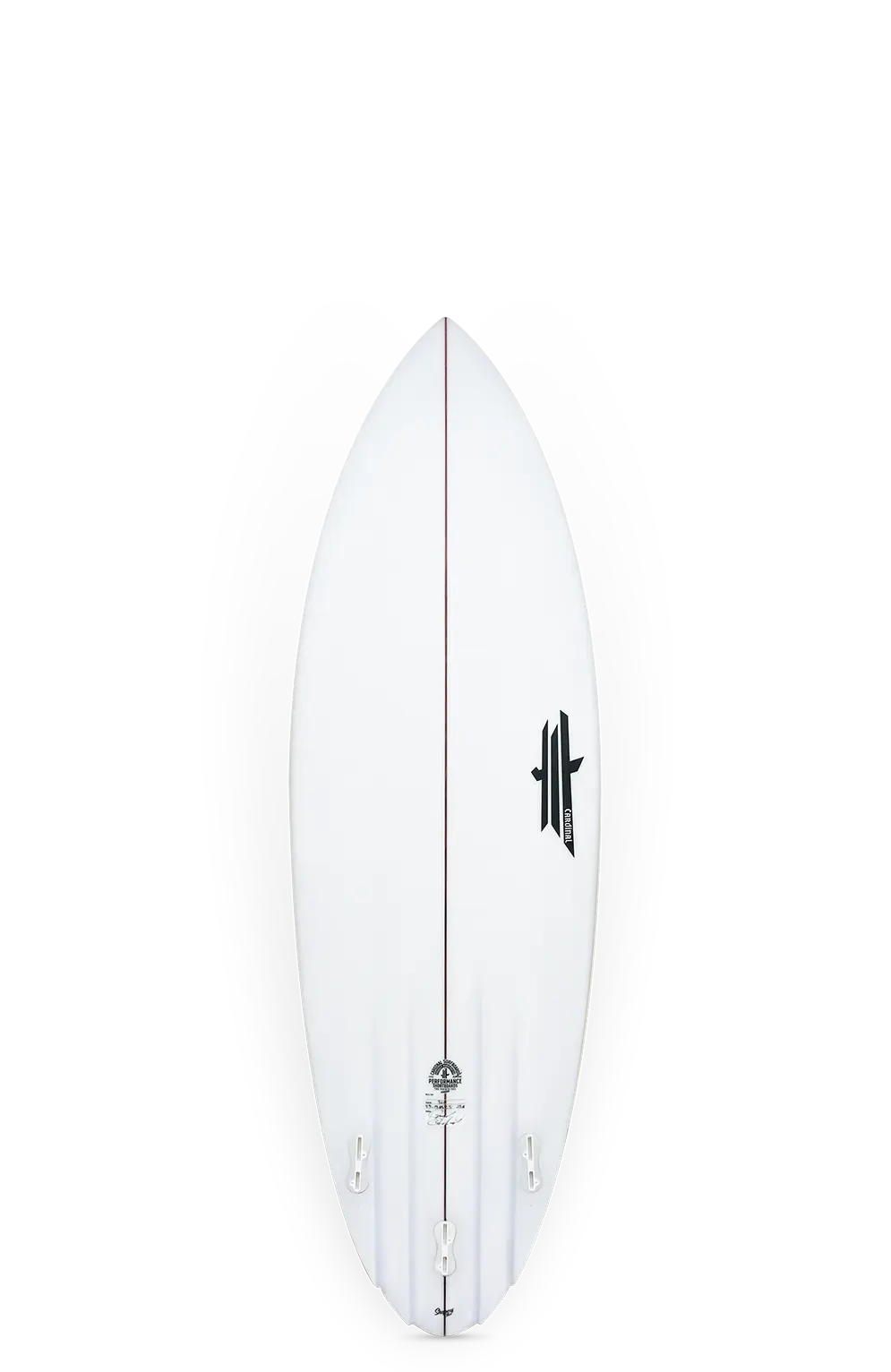 Cardinal Surfboards — Twin perf round pin channel — 5'11" - photo 2