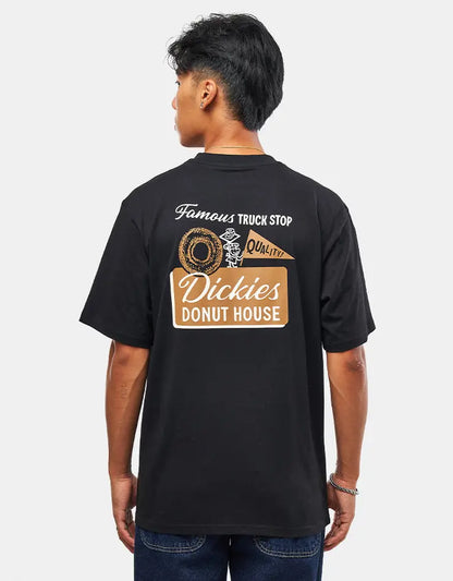 Dickies - DONUT HOUSE TEE SS BLACK L / UE 43 - 44 / US 33 - 34 - photo 1