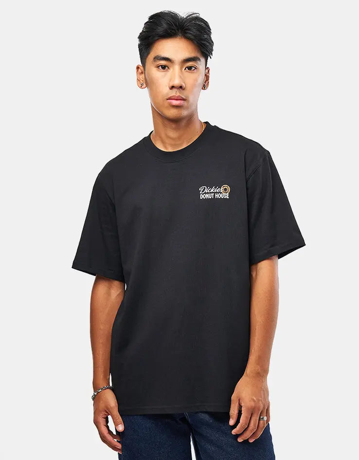 Dickies - DONUT HOUSE TEE SS BLACK L / UE 43 - 44 / US 33 - 34 - photo 2