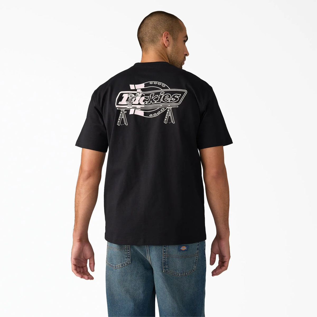 Dickies - STATESVILLE TEE SS BLACK S / UE 40 - 41 / US 30 - 31 - photo 1