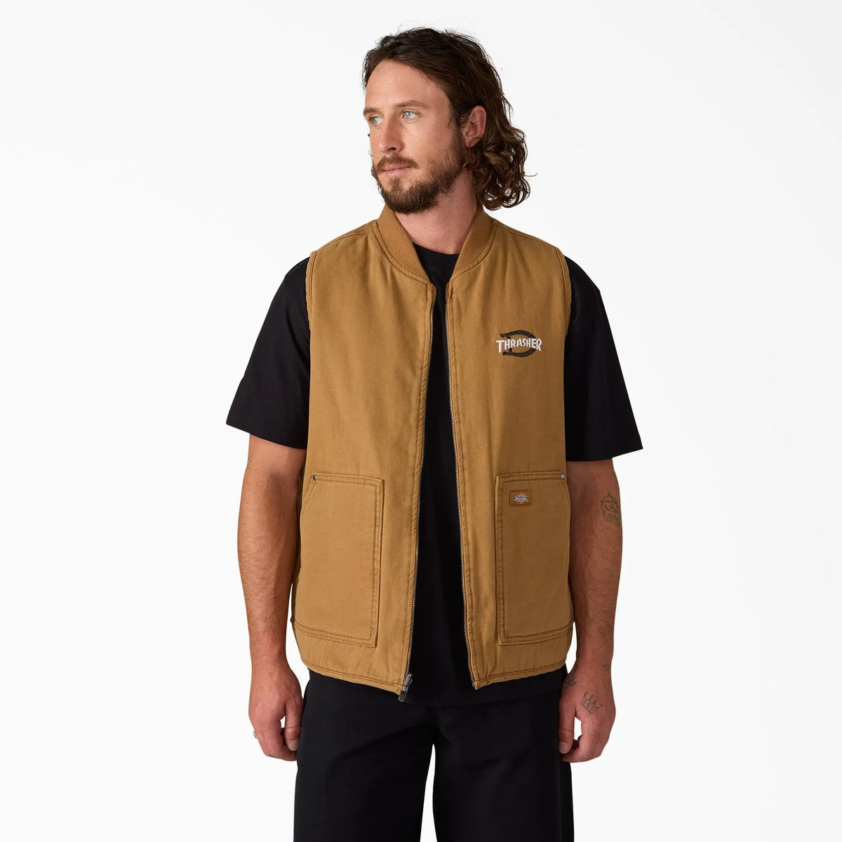 Dickies - THRASHER X DICKIES VEST BROWN DUCK M / UE 42  / US 32 - photo 1