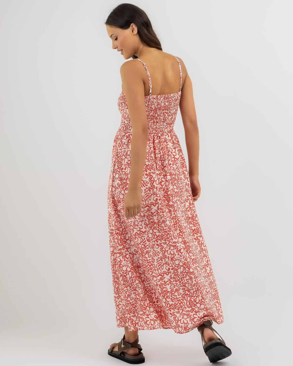 ISLANDER FLORAL SHIRRED MIDI DRESS S / US 28  / EU 38 MULTI COULEURS - photo 3