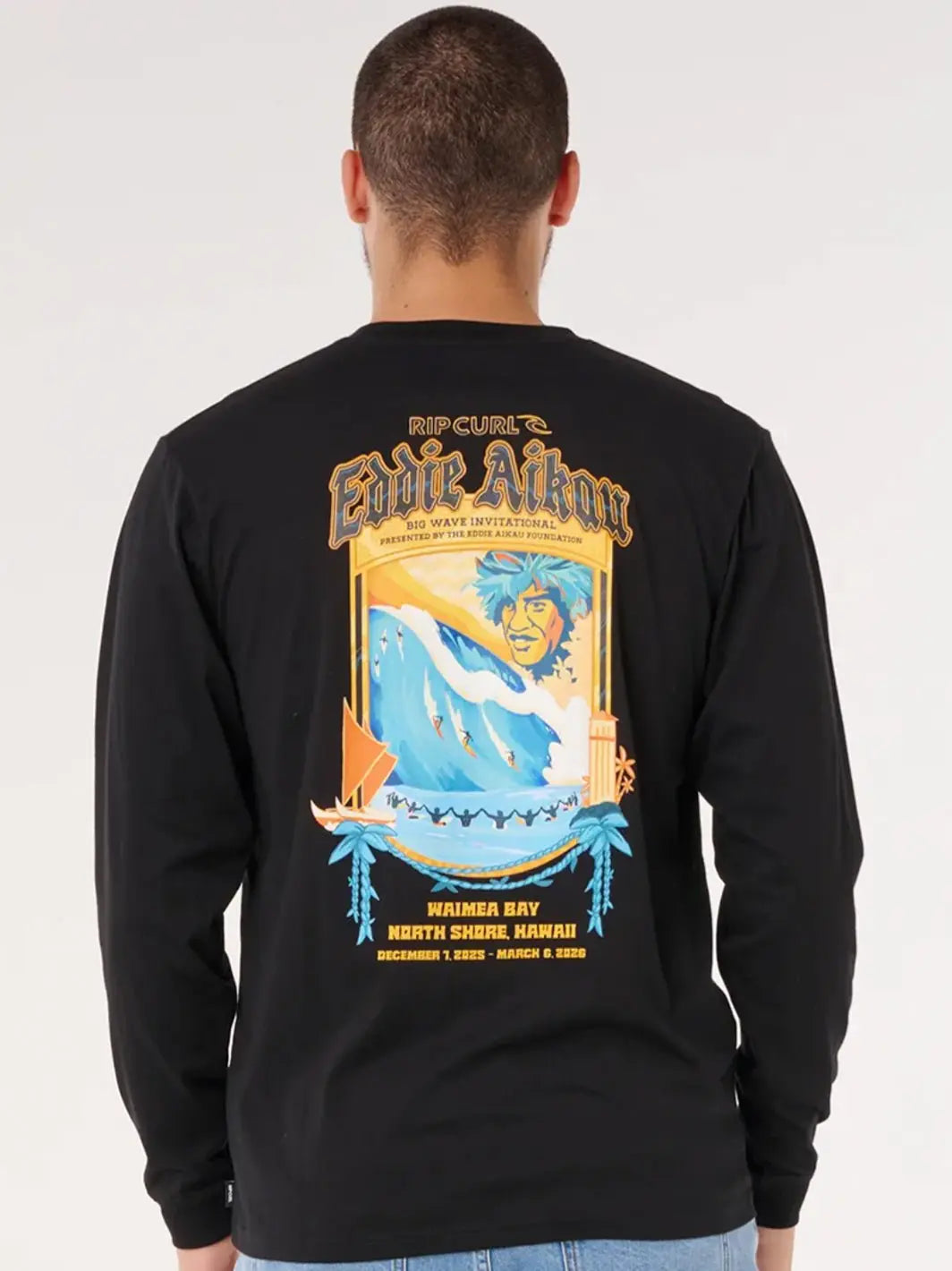 RIP CURL - TEE SHIRT LS - EWG - BLACK L - photo 2
