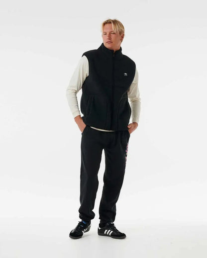 RIP CURL QUEST POLAR VEST FALL WINTER 2024 NOIR M / UE 42  / US 32 - photo 3