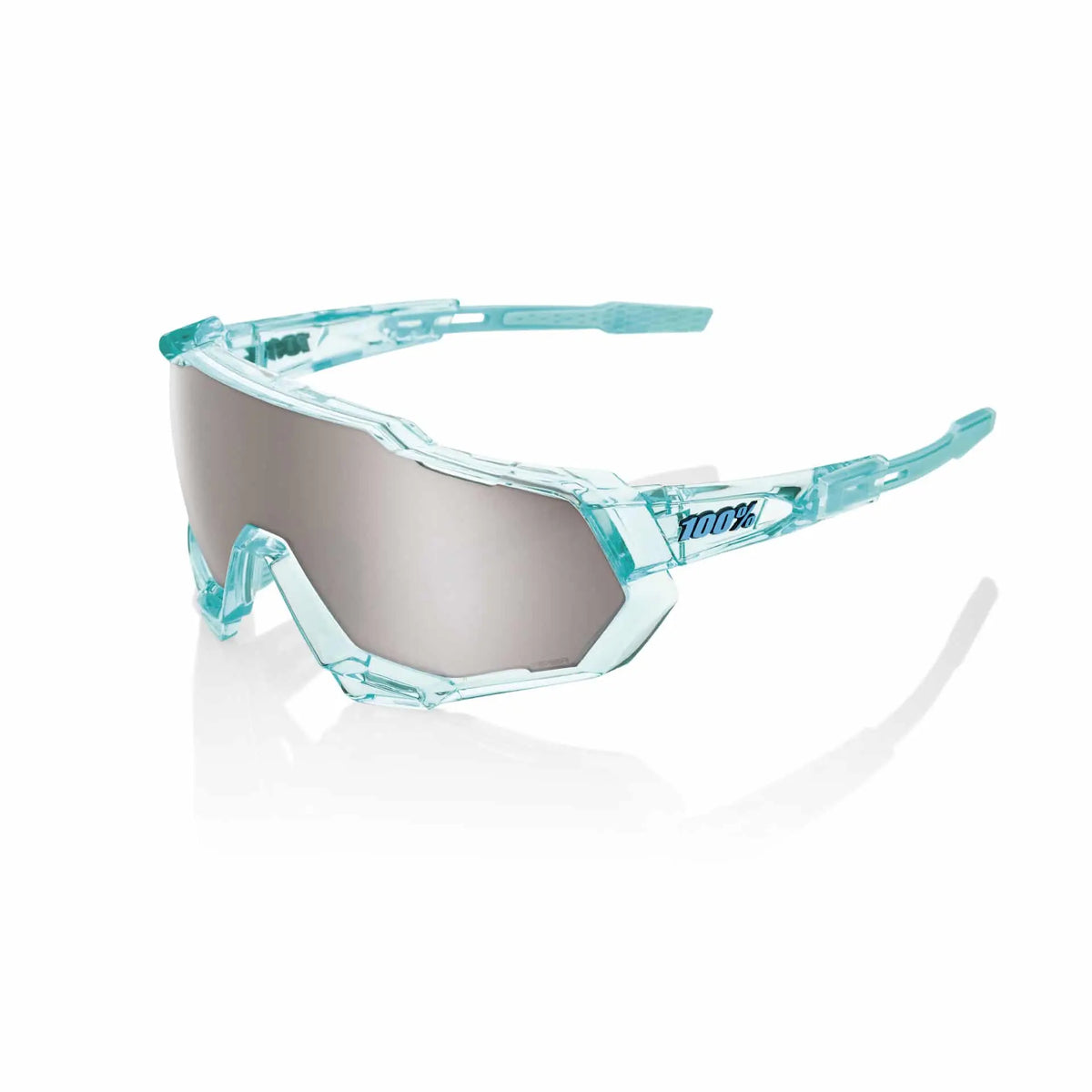 SPEEDTRAP POLISHED TRANSLUCENT MINT HIPER SILVER MIRROR LENS - photo 1
